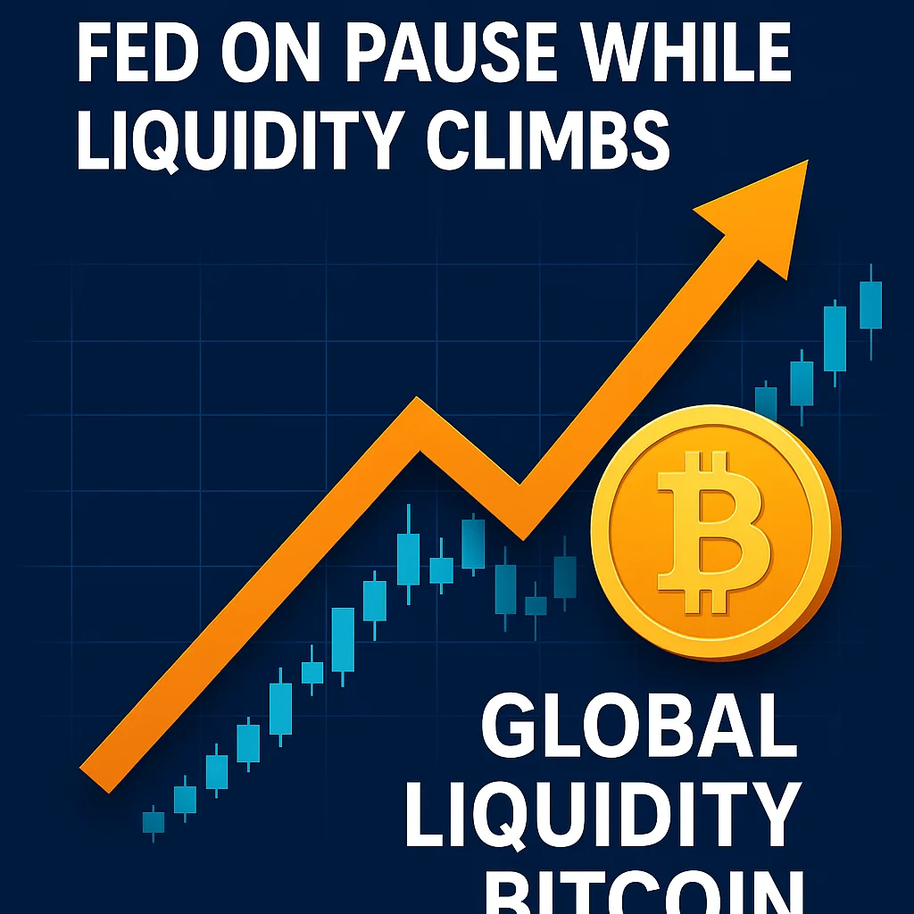 Bitcoin Price Rise with Global Liquidity as Fed Holds Policy Steady